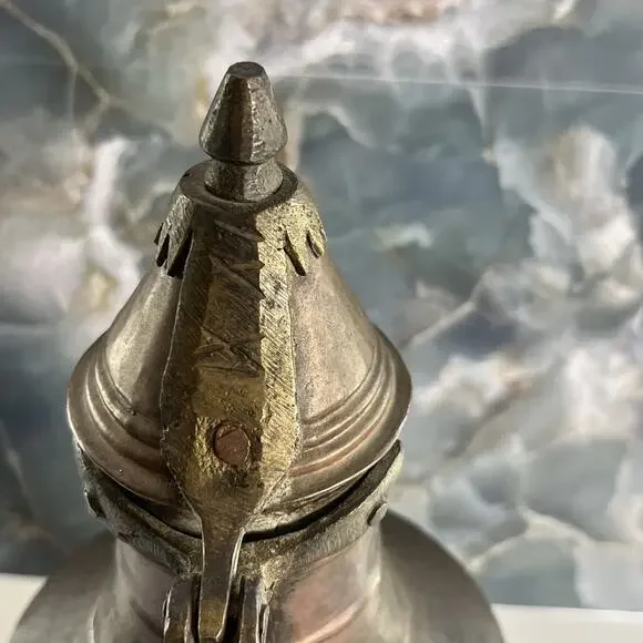 Vintage Hand Forged Lidded Coffee Urn Pitcher Copper Turkish Middle Eastern